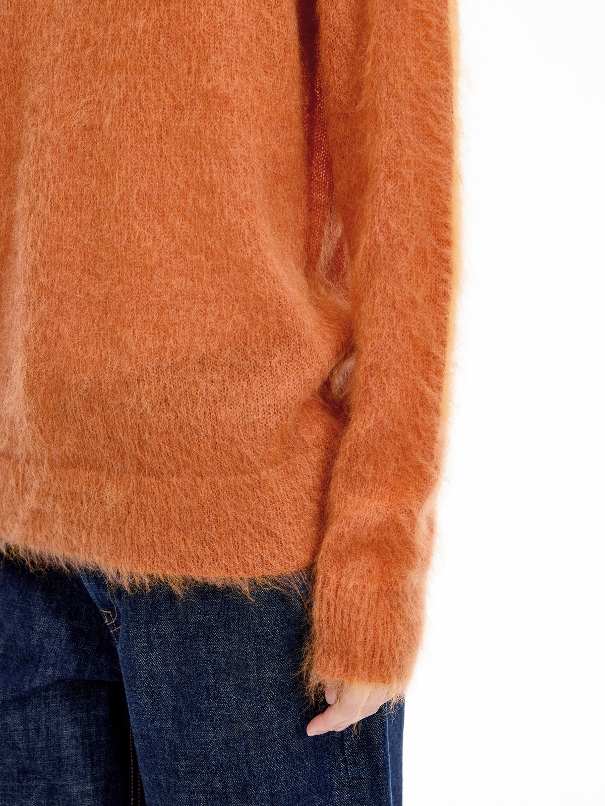 Sweater / JNBY Mohair Wool Blend Collared Pullover