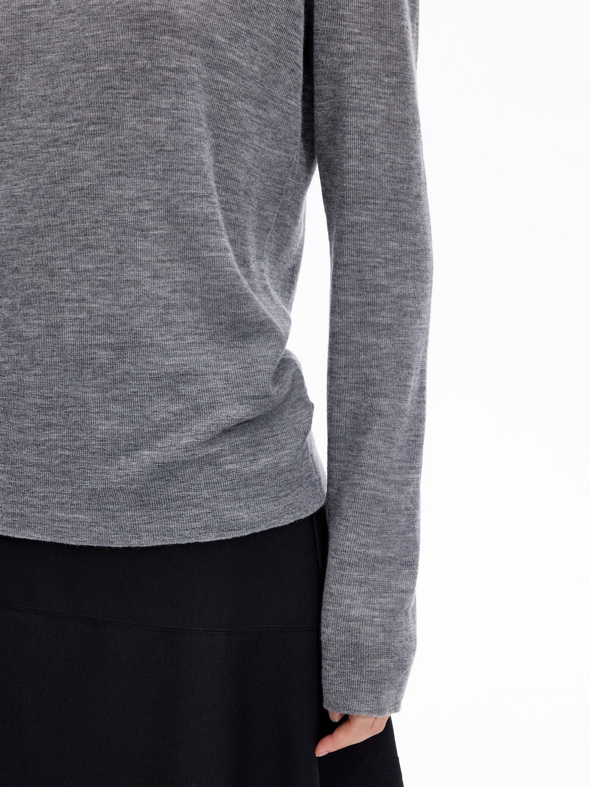 Sweater / JNBY Merino Wool Ribbed Turtleneck