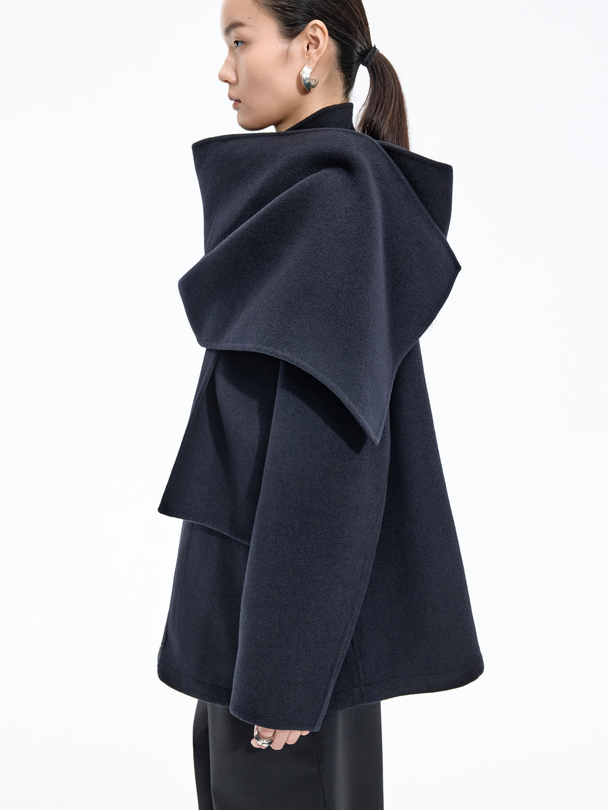 Jacket / JNBY Oversized Wool Blend Double-Face Coat