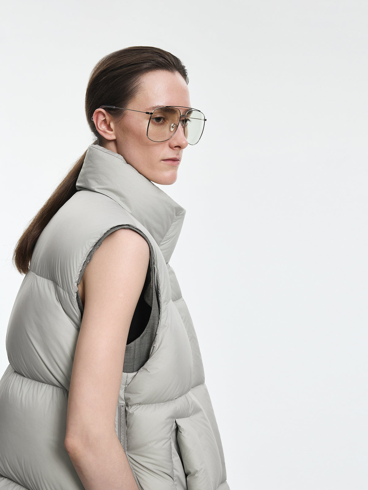 Vest / JNBY White Goose Down Nylon Vest