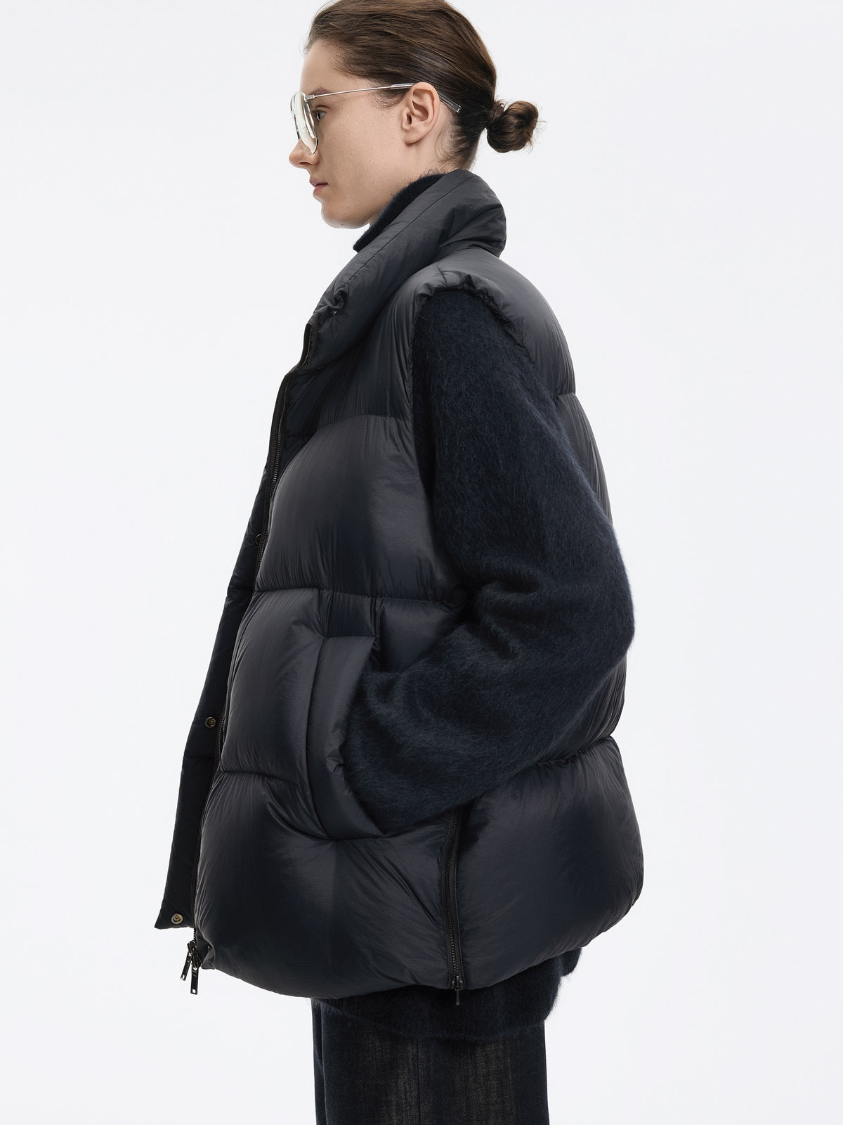 Vest / JNBY White Goose Down Nylon Vest