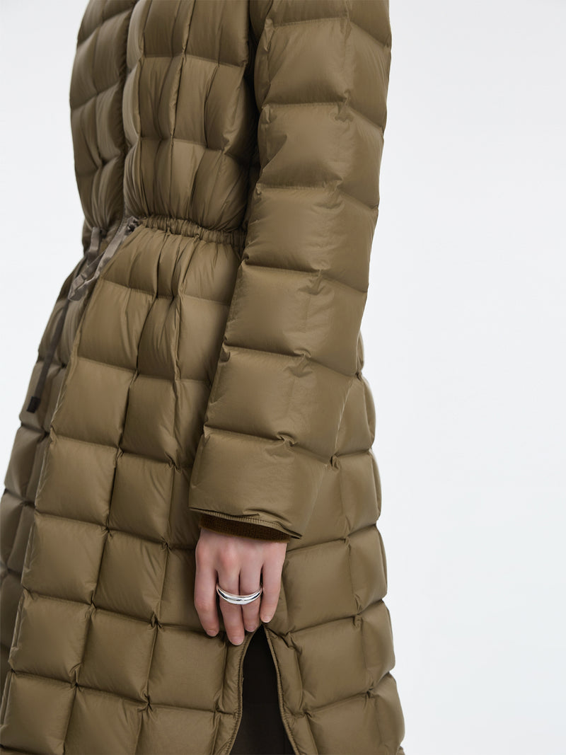 Coat / JNBY A-Line Long Down Coat with Detachable Hood