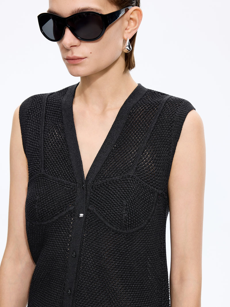 Vest / JNBY Washi Paper Blend Knit Vest