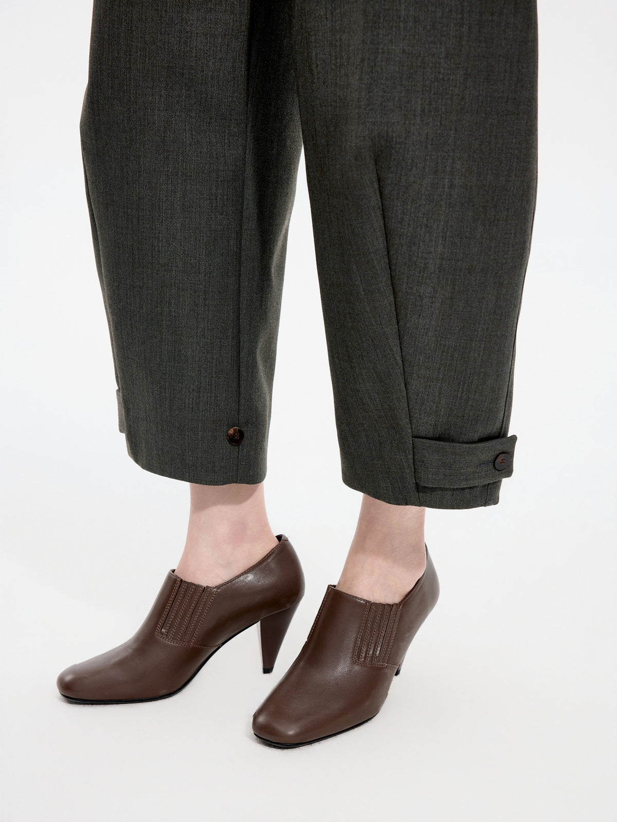 Pants / JNBY Merino Wool Blend Tapered Ankle Pants