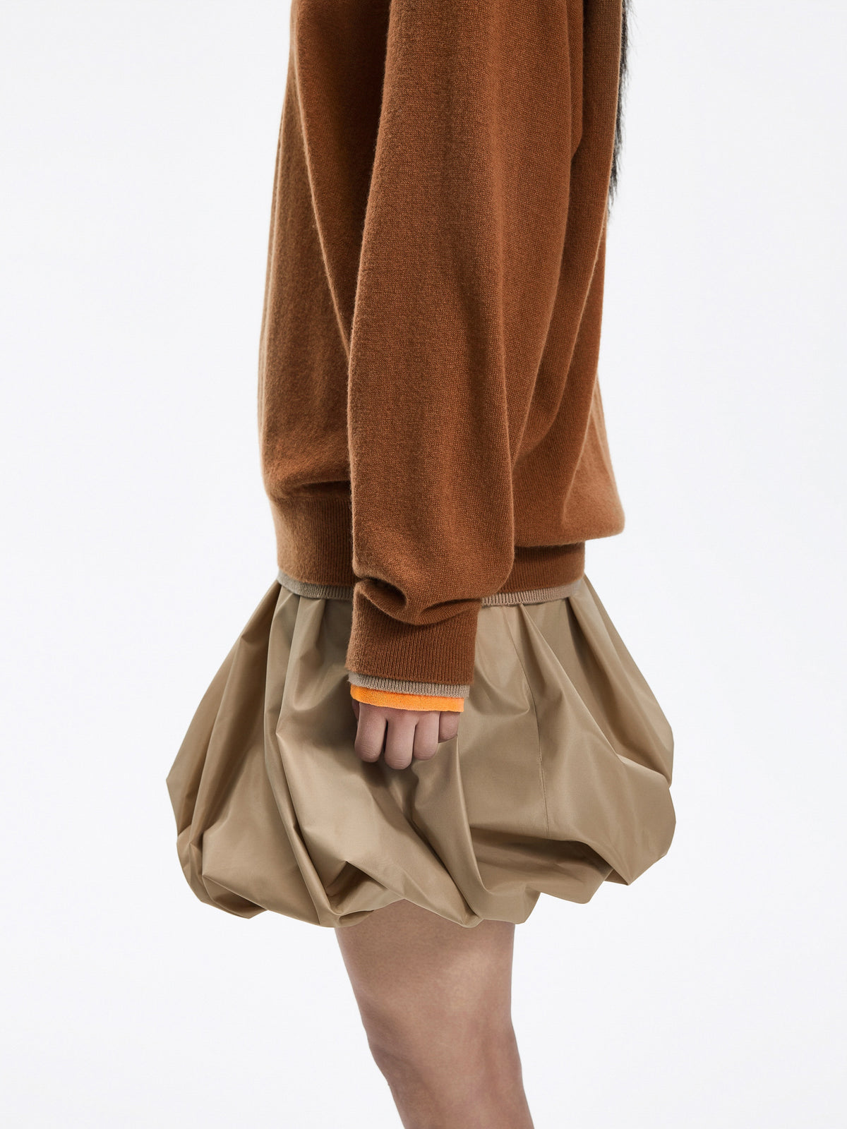 Sweater / JNBY Merino Wool Cashmere Blend V-Neck Pullover