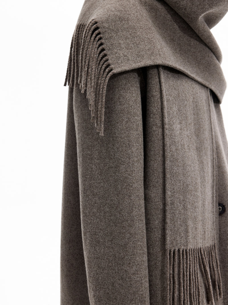 Coat / JNBY Wool Blend Double-Face Short Coat