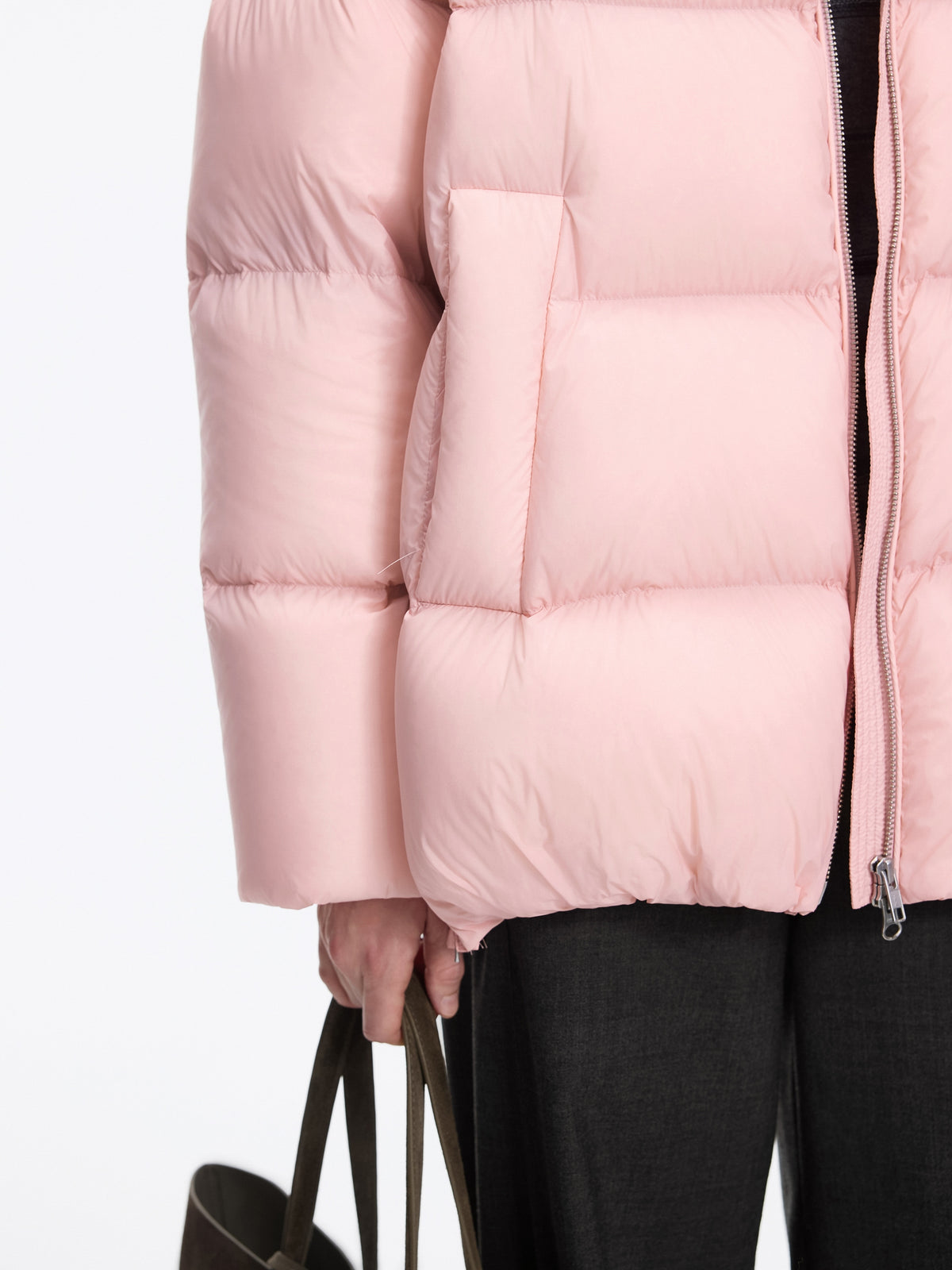 Coat / JNBY A-Line Down Puffer Jacket with Detachable Hood