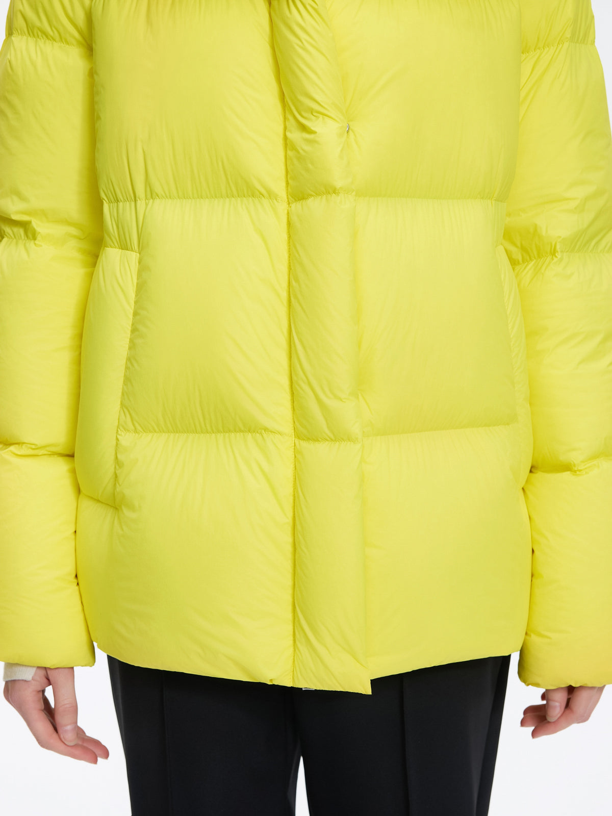 Coat / JNBY A-Line Down Puffer Jacket with Detachable Hood