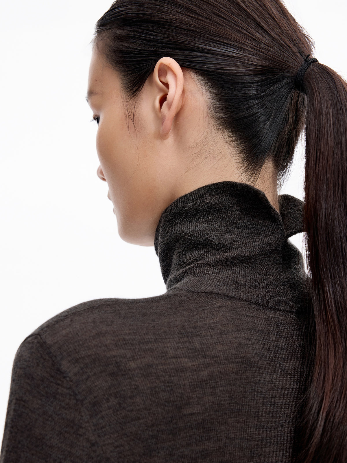 Sweater / JNBY Merino Wool Ribbed Turtleneck