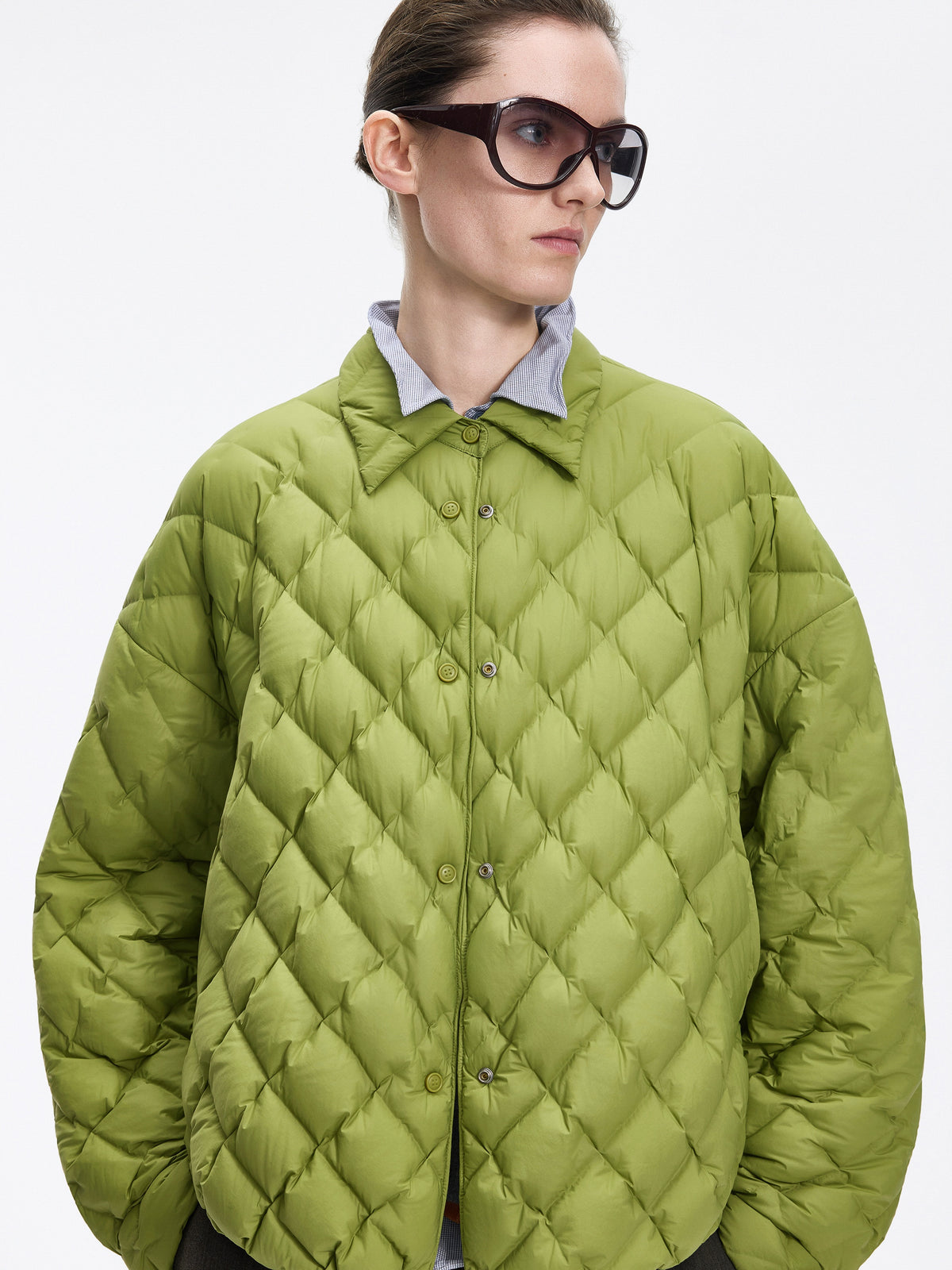 Jacket / JNBY Oversized Short Down Coat with 95% White Goose Down