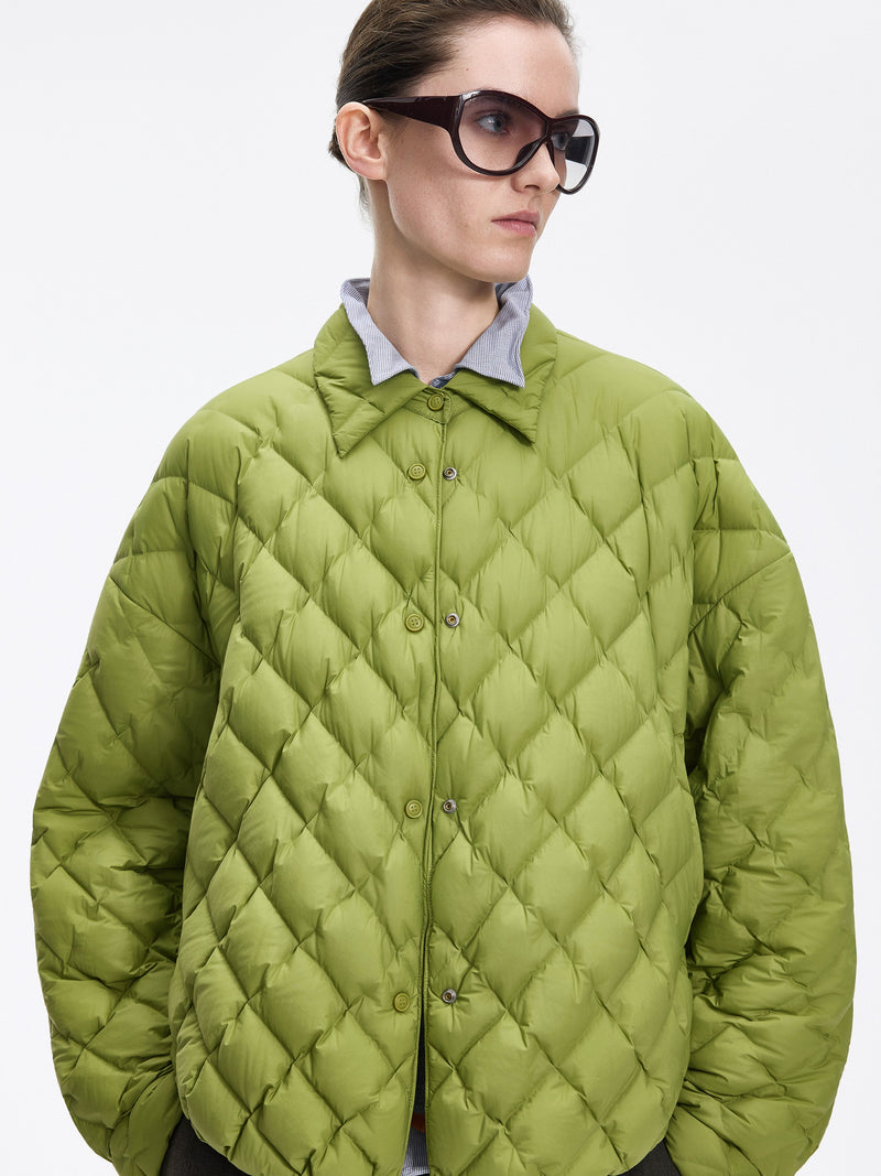 Jacket / JNBY Oversized Short Down Coat with 95% White Goose Down