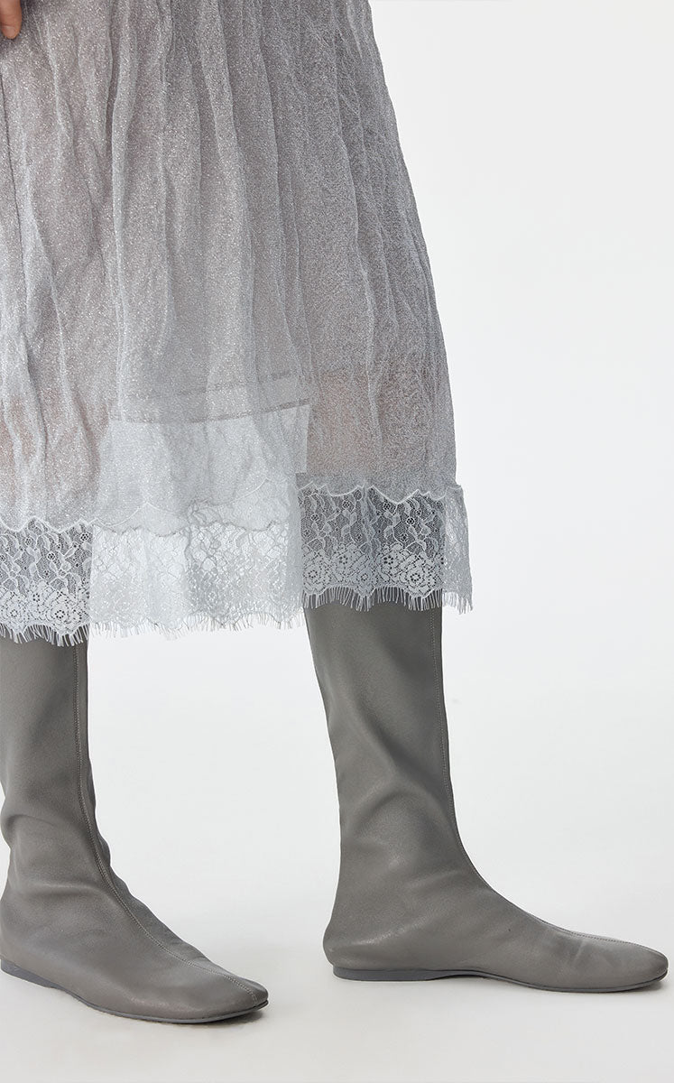 Skirt / JNBY Metallic Hybrid Midi Skirt
