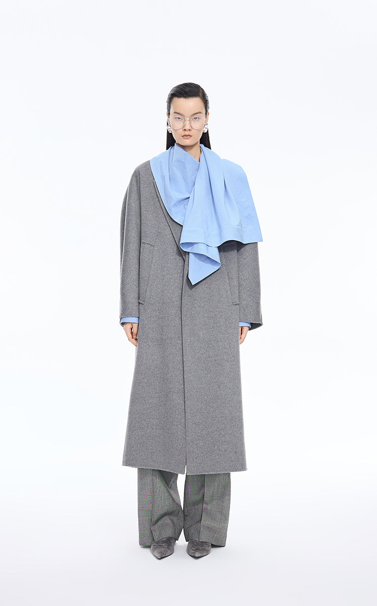 Shirt / JNBY Draped Poplin Long Sleeve Top