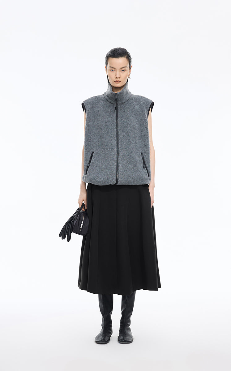 Skirt / JNBY Mid-Length Flared Waist Skirt