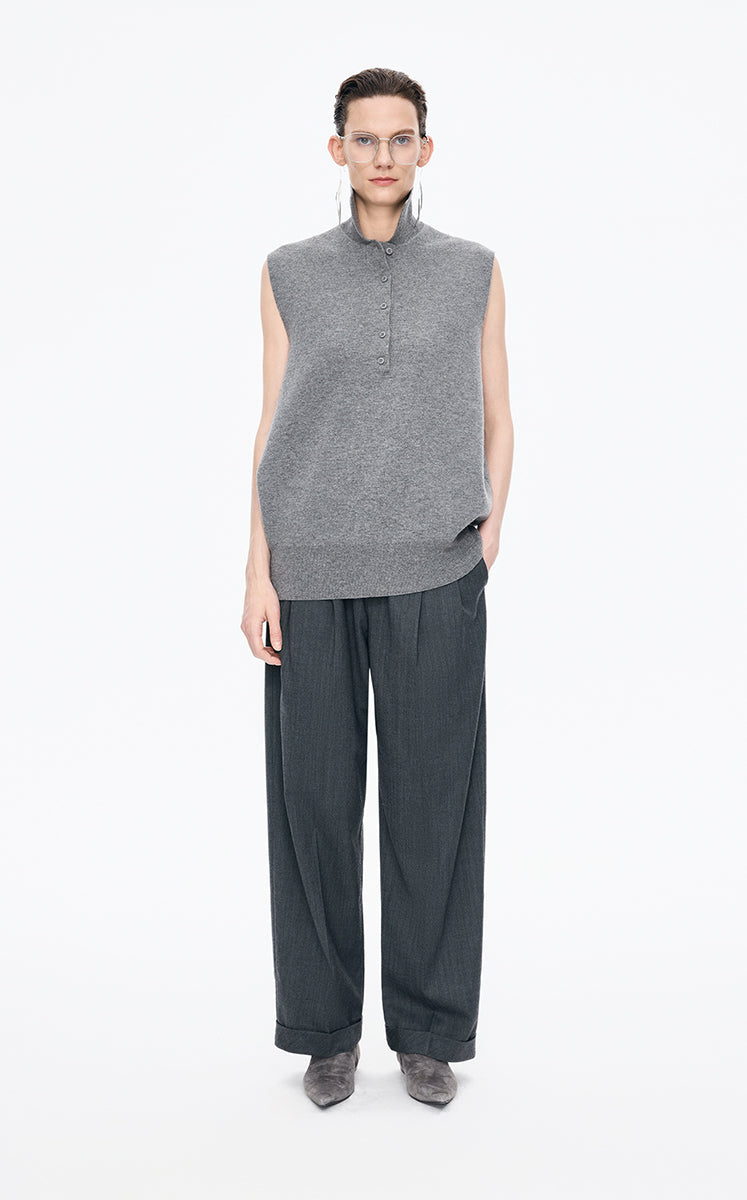 Sweater / JNBY Wool Polo Knit Vest