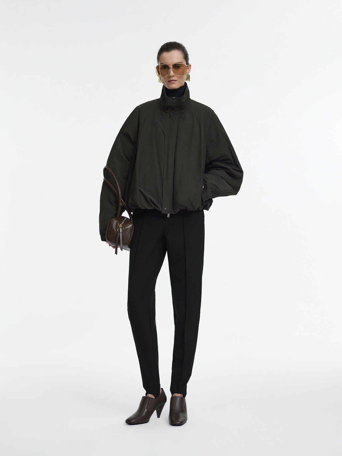 Pants / JNBY Nylon Blend Tapered Trousers