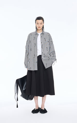Shirt / JNBY Oversized Fringe Cotton Shirt