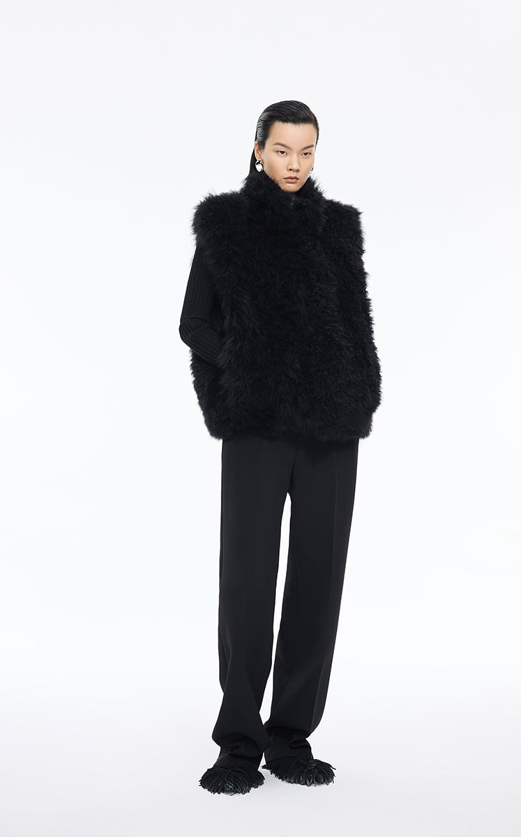 Sweater / JNBY Fitted Wool Blend Cropped Cardigan