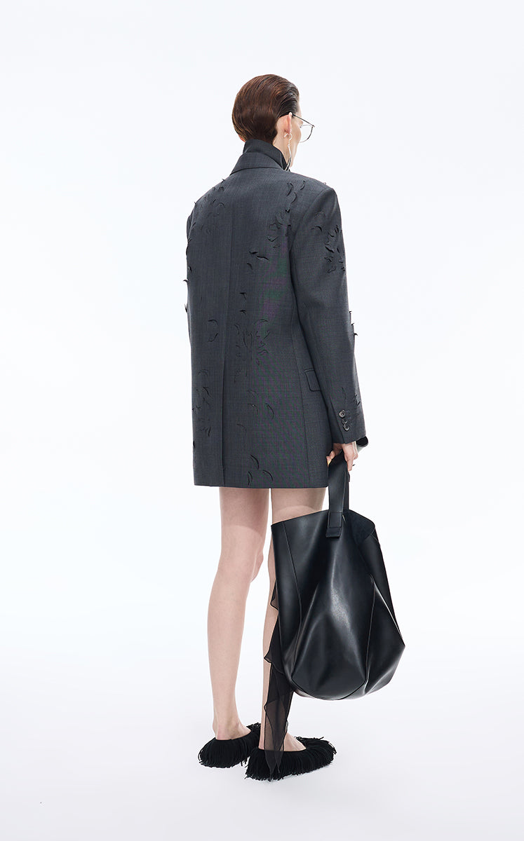 Jacket / JNBY Relaxed Wool Blend Cutout Jacket