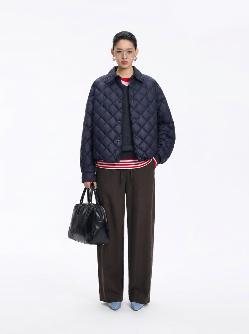 Jacket / JNBY Oversized Short Down Coat with 95% White Goose Down