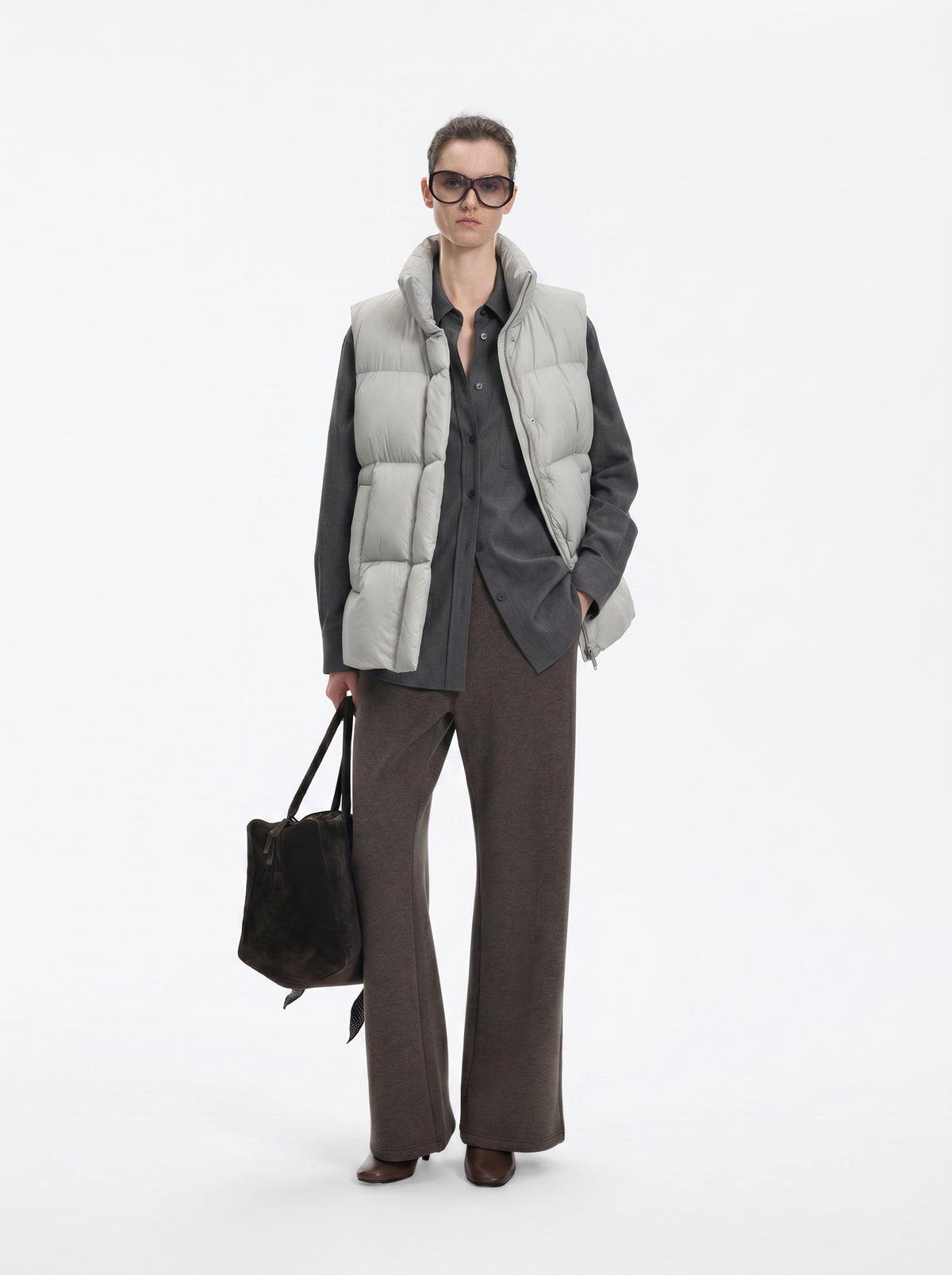 Vest / JNBY White Goose Down Nylon Vest