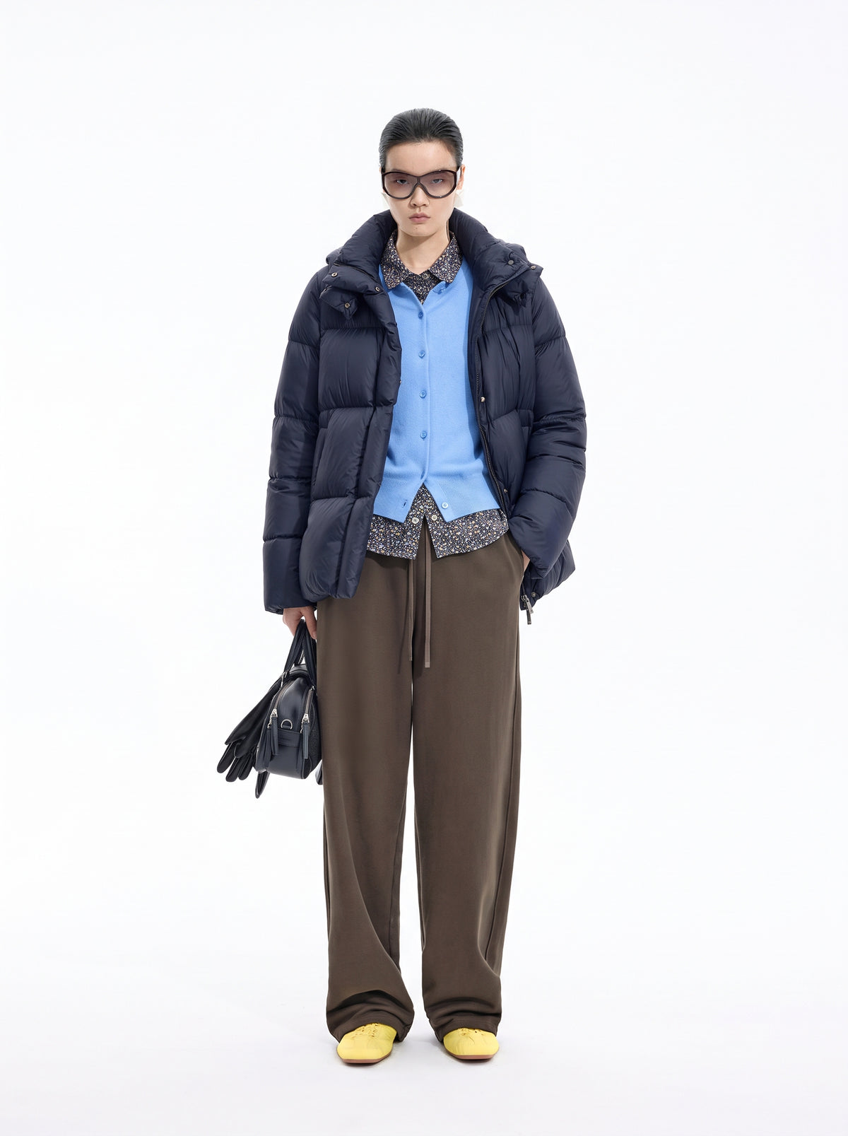 Down Jacket / JNBY 95% White Goose Down Short Puffer