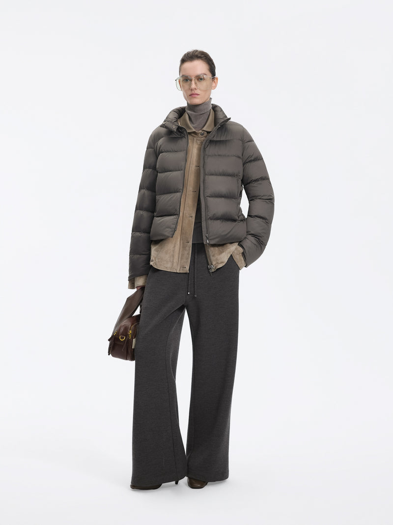 Jacket / JNBY Relaxed Suede Leather Biker Jacket