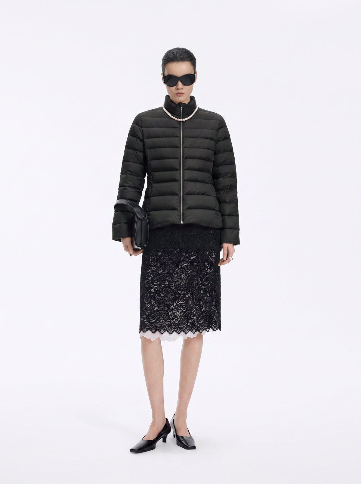 Jacket / JNBY Slim Fit Short Down Jacket with Stand Collar