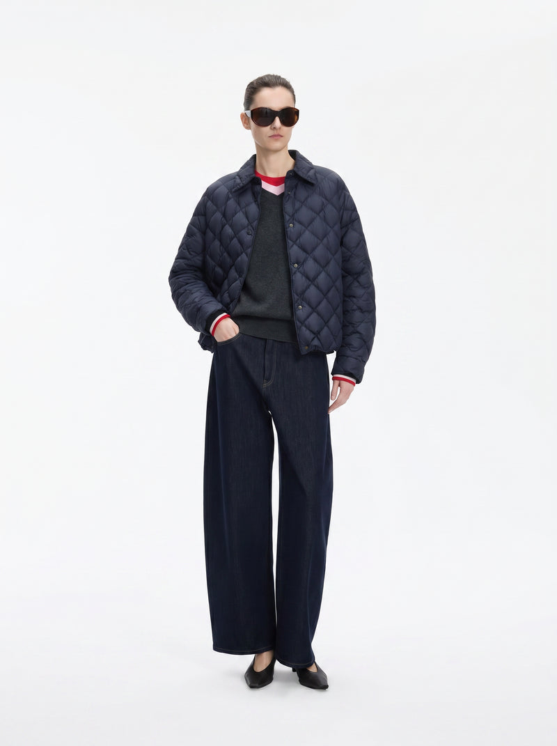 Jacket / JNBY Oversized Short Down Coat with 95% White Goose Down