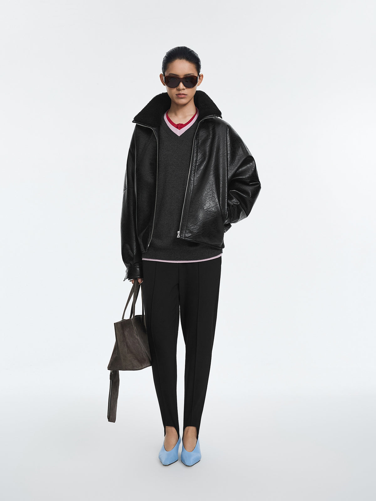 Pants / JNBY Nylon Blend Tapered Trousers