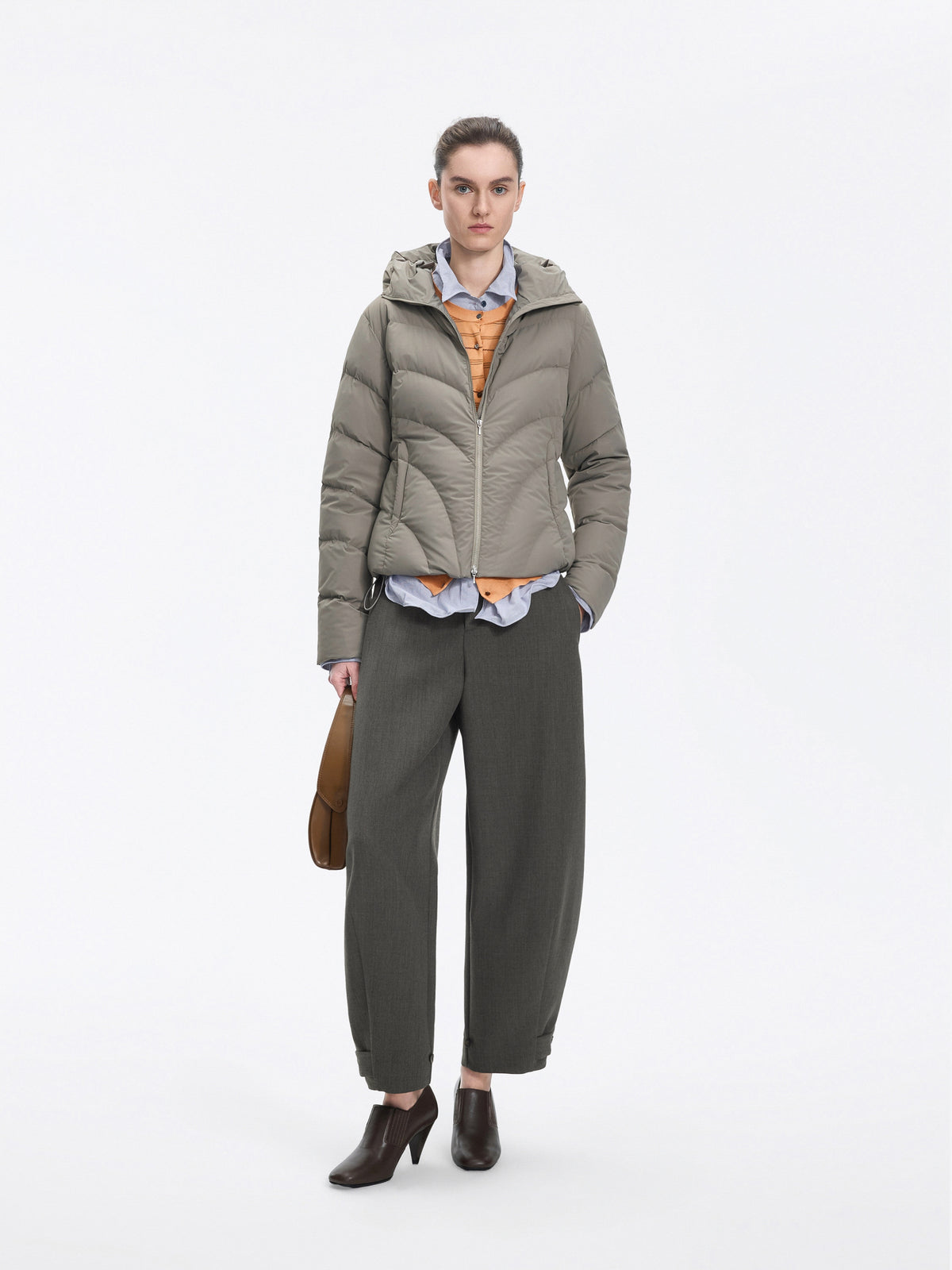 Pants / JNBY Merino Wool Blend Tapered Ankle Pants