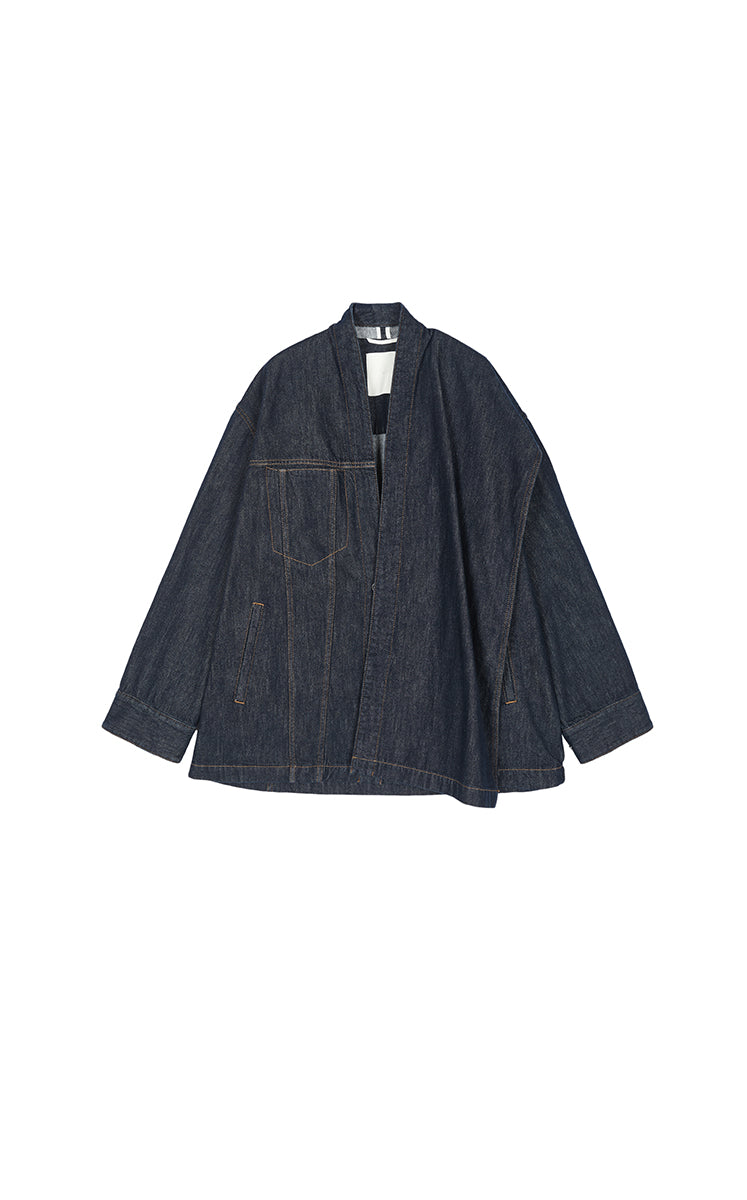 Jacket / JNBY Oversize Detachable Scarf Denim Jacket