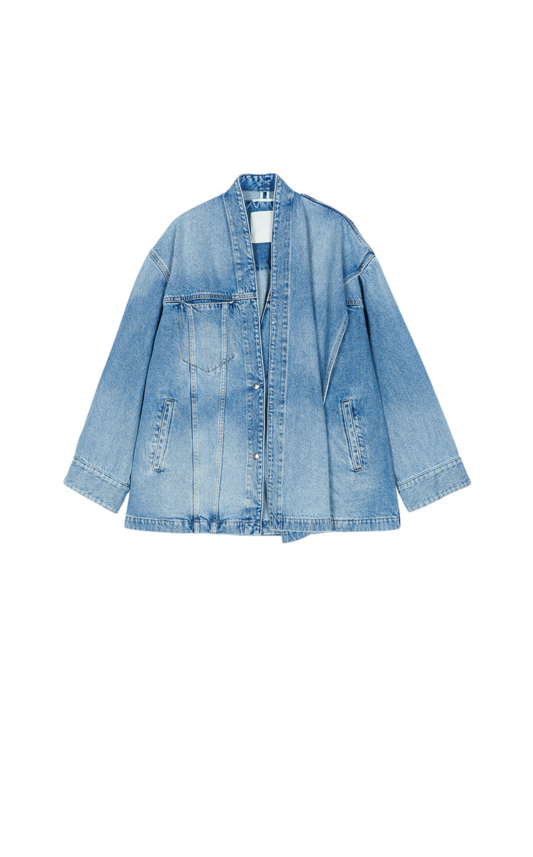 Jacket / JNBY Oversize Detachable Scarf Denim Jacket