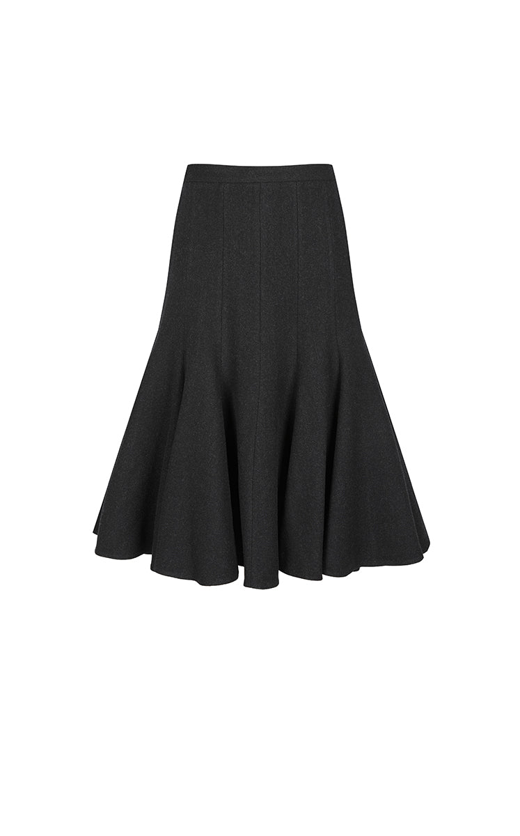Skirt / JNBY S-Line Wool Mid-Length Skirt