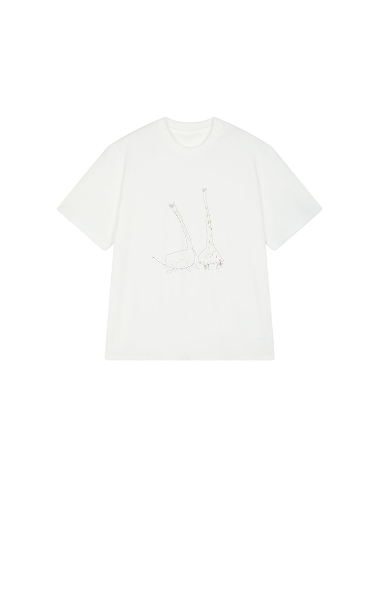 T-Shirt / JNBY Graphic Comic Cotton Tee