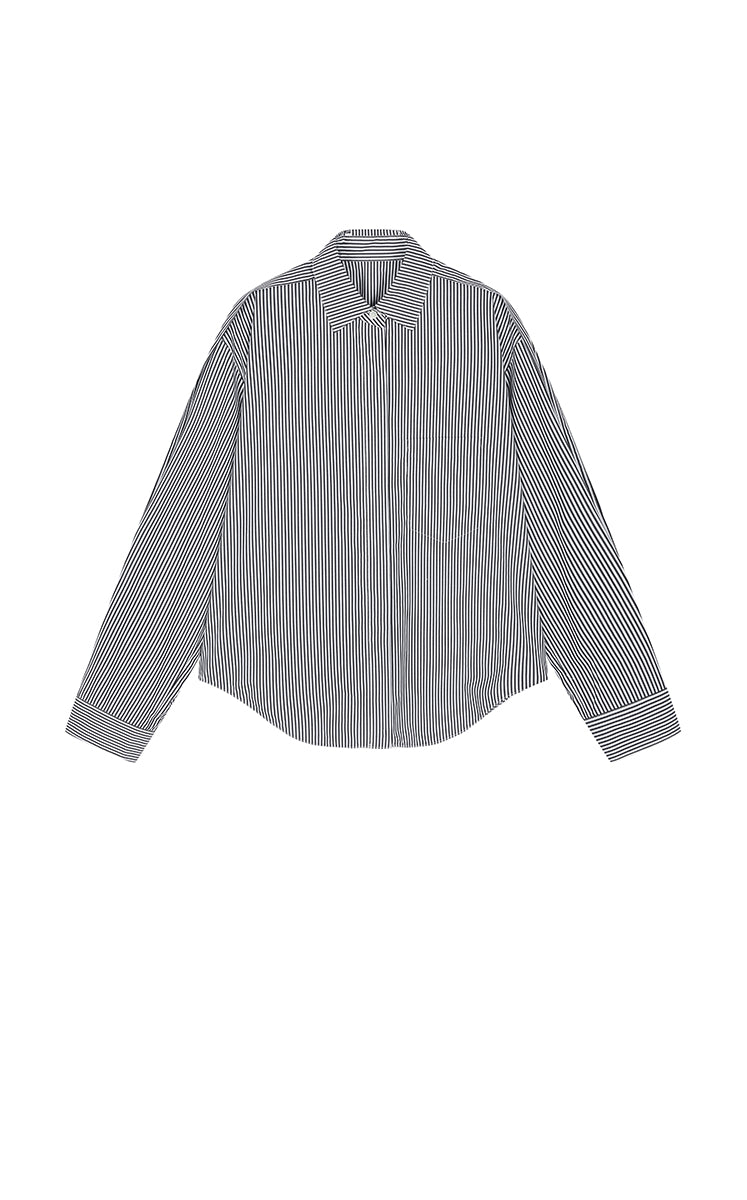 Shirt / JNBY Cotton Panel Long Sleeve Shirt