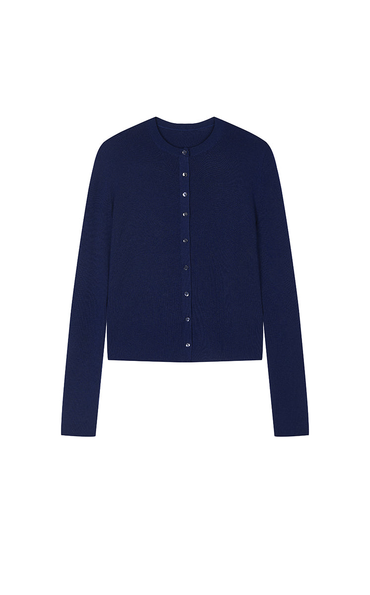Sweater / JNBY Slim Wool Stretch Cardigan