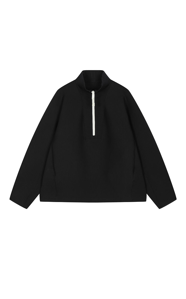 Sweatshirt / JNBY Half-Zip Stand Collar Pullover