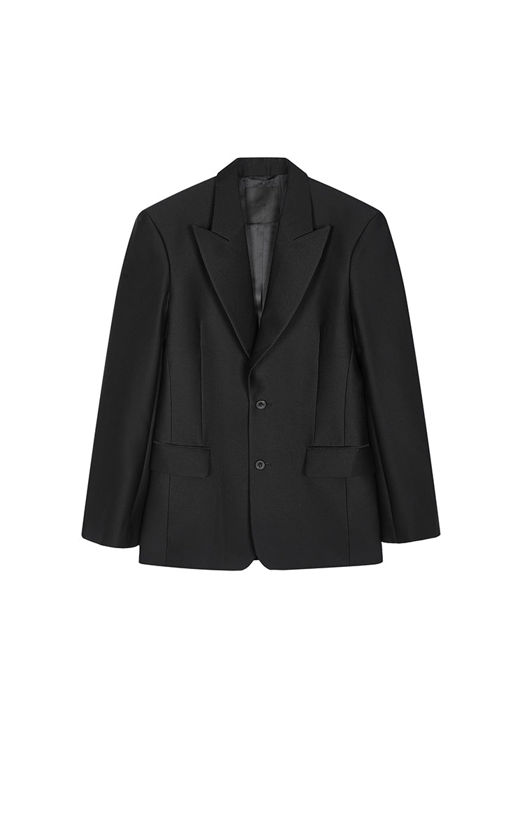 Blazer / JNBY Loose Notch Lapel Wool-Silk Blazer