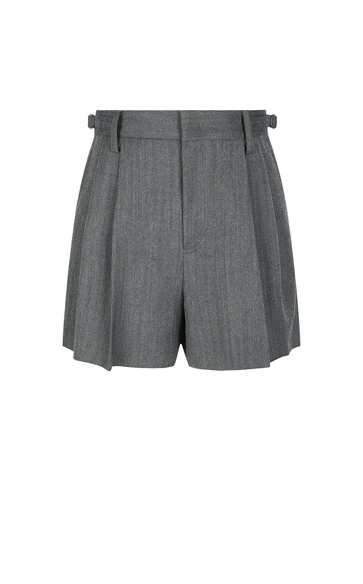Shorts / JNBY Straight-Leg Wool-Blend Shorts Grayish-brown