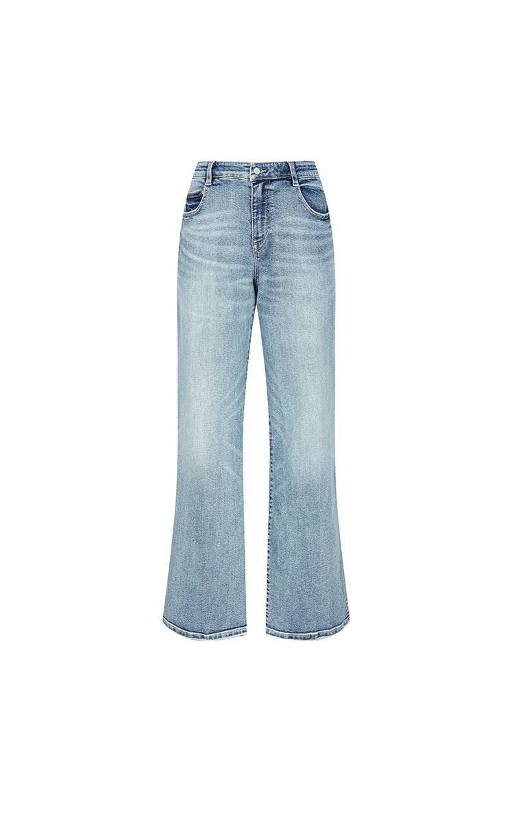 Pants / JNBY Flared Cuffed Extra-Long Jeans