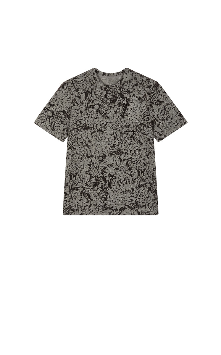 T-Shirt / JNBY Floral Wool-Blend Loose Tee