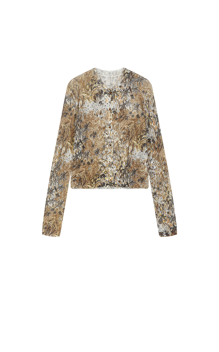 Sweater / JNBY Hand-Painted Mohair Blend Cardigan