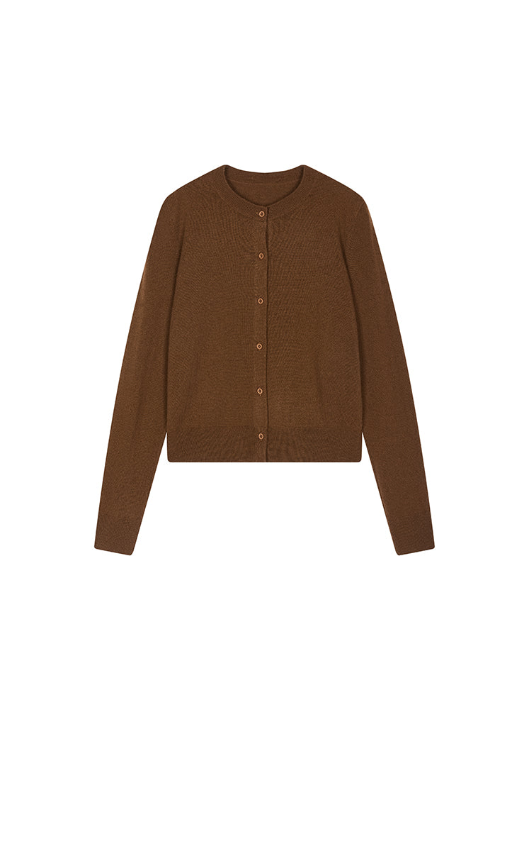 Sweater / JNBY Cropped Wool-Cashmere Cardigan