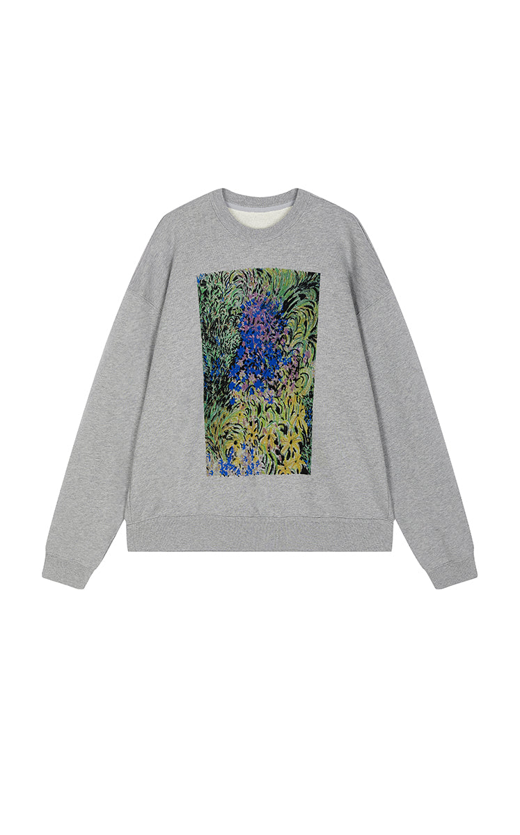 Sweatshirt / JNBY Floral motif Cotton Pullover