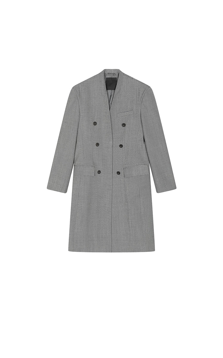 Trench Coat / JNBY Wool-Blend Long T-Cut Trench Coat
