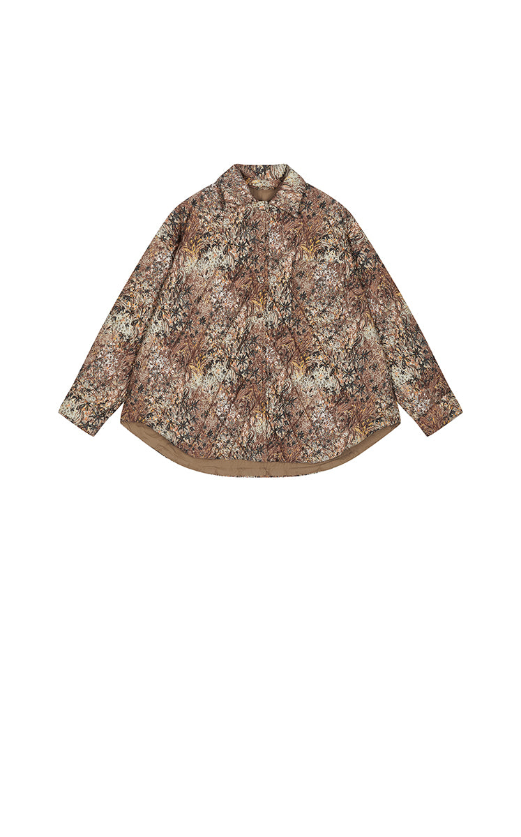 Coat / JNBY Oversized Quilted Shirt Puffer