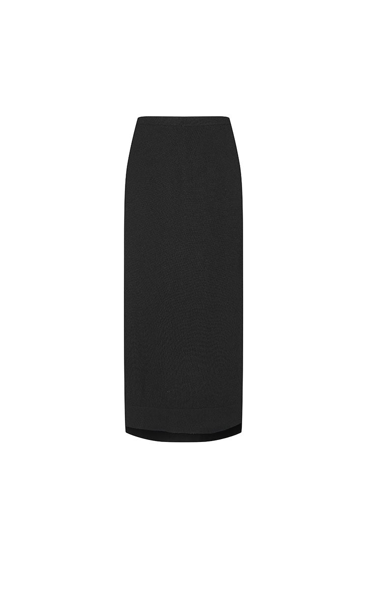 Skirt / JNBY H-Line Wool-Cashmere Long Skirt