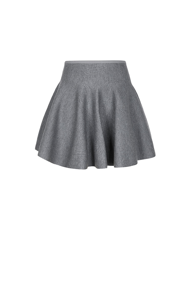 Skirt / JNBY Wool Blend A-Line Mini Skirt