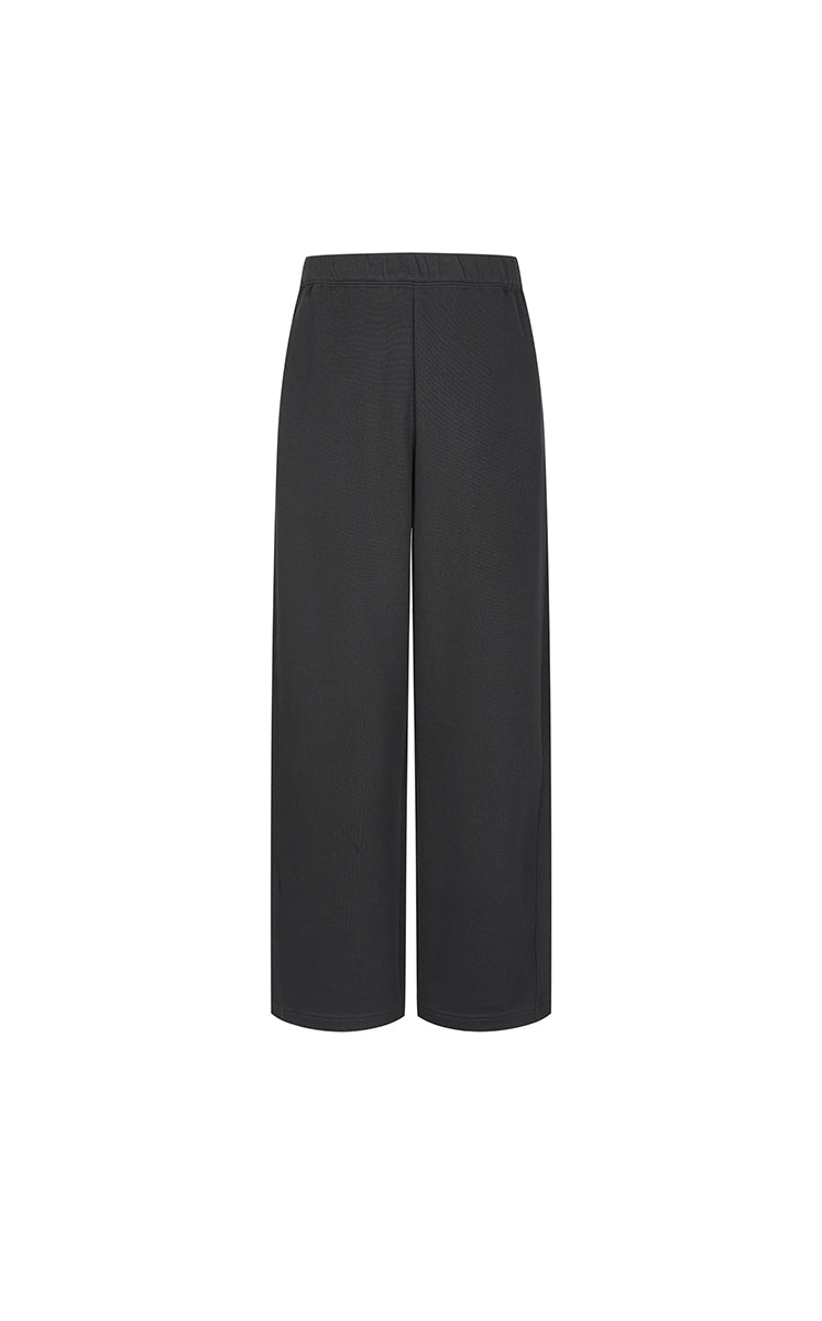 Pants / JNBY Straight-Leg Drawstring Cotton Blend Trousers Black